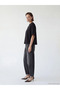 Black Crew Neck Oversize Women's T-Shirt - 2