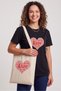 "Special for Mother's Day" Women's Crew Neck T-Shirt with "Mom" Print, 100% Cotton T-Shirt + Gift Cloth Bag - 4