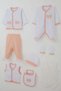 Baby Girl Hospital Release Outfit, 8-Piece Set with Bow Embroidery, 0-3 Months, White - 2