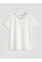 White Crew Neck Stone Women's T-Shirt