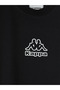 Black Crew Neck Kappa Printed Men's T-Shirt
