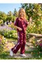 Girl's Set, Burgundy Color, Top and Bottom Set, Oysho Fabric, Full Lycra for Daily and Special Occasions. Long Summer Pants 123. - 2