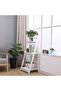 Foldable Ladder Plant Stand – Solid Wood 3-Tier Shelf for Indoor & Outdoor Use - 4