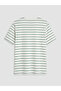 Green Crew Neck Embroidered Men's T-Shirt - 5