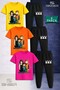 Children's Sinser Famly 3Lu Kare in the Square 3LÜ T-Shirt Tracksuit Set