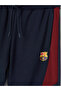 Navy Blue Regular Fit Barcelona Embroidered Men's Sweatpants