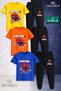 Children's Orumcekman Byz Agli Ag Firlatn 3Lu T-Shirt and Sweatpants Set in a Square Design