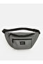 Gray Double Zipper Men's Waist Bag