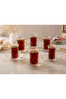 Kristal Kesim 6-Person Tea Set 12-Piece Glass Cup and Saucer Set - 2