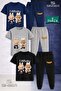 Children's Labbu 2-Piece Brown 3-Piece T-Shirt Tracksuit Set