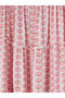 Pink Patterned Layered Girls' Skirt with Elastic Waist - 3