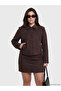Brown Petite Shirt Collar Women's Jacket - 3