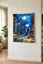 Modern Pattern Fabric Wall Covering Aesthetic Bedroom Decor Washable Quality Easy to Install Stylish - 2