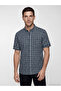 Green Regular Fit Plaid Men's Shirt - 5