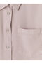 Nevavm Oversized Women's Jean Shirt with Pockets - 7