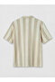 Beige Regular Fit Patterned Men's Shirt - 2