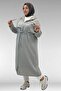 63008 Large Size Linen Cap with Eyelet Detail - Gray - 4