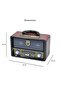 Portable Retro Multimedia Radio – Bluetooth, MP3, AM/FM/SW & Rechargeable Battery - 2
