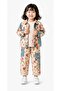 Limi Baby Girl & Children's Summer Soft Texture Linen Jacket Pants Thin Long Sleeve Badi 3-Piece Set