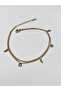 Steel Gold Color Zircon Stone Fish Anklet - 3