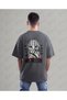 Palestine Design Oversize Unisex T-Shirt with Kefiye Pattern Streetwear Print - 3