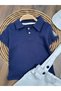 Sailor Polo Collar Hat Anchor Embroidered Linen Lycra Salopet Summer Baby Boy-Child Set - 6