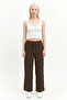 بنطلون واسع الساق بتفاصيل دانتيل مزخرفة
