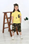 Unisex Kids Camouflage Patterned T-Shirt Capri and Beanie 3-Piece Set - 2