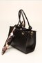 Black Wrinkled Women's Handbag - 2