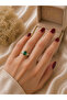 💚   Emerald Radiance: Luxurious Gold Ring with Green Gemstone – Noble and Eye-Catching Elegance 💚 - 2