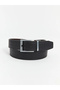 Lcw Accessories Black Leather Look Men's Belt - 3