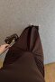 Low-Cut Waist Lycra Brown Maxi Dress - 5