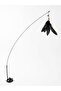 Cat Play Rod with Suction Cup and Furry Bell - Interactive Flexible Cat Toy with Strong Vacuum, 2 Color Options Pink / Black