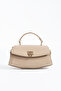 Nçs Mink Lock Detailed Baguette Women's Crossbody Bag - 2