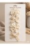 Lace Guipure Bow 4-Piece Baby Kids Buckle Set Vintage Handmade