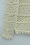 Floral Embroidered Openwork Patterned Knitwear Sweater -Cream - 5