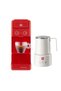 Y3.3 Red Iperespresso Coffee Machine with White Milk Frother, Bundle Pack