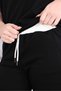 New Season Shirt Collar Zipper Closure 2-Piece Top and Bottom Set - Black - 5