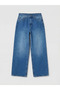 Blue Wideleg Women's Jean Trousers