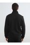 Brown Mock Neck Men's Zippered Sweatshirt - 4