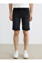 Black Standard Fit Men's Jean Shorts - 3
