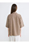 Brown Stone Embroidered Women's Shirt - 5