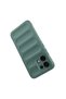 A6 Pro Case Flexible Tpu Hollowed Back Surface Design Btbm Ethnic Silicone Cover - Dark Green - 4