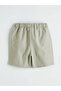 Green Beli Tie-Detail Boy's Shorts