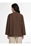 Brown V-Neck Women's Kimono - 5
