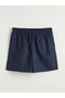 Navy Blue Short Length Men's Swim Shorts - 5
