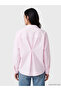 Pink Striped Poplin Women's Shirt - 3