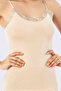 Women's 3-Piece Lace Detailed Cotton & Modal Thin Strap Standard Length Undershirt - Soft & Breathable Fabric - 8
