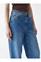 Blue Wideleg Women's Jean Trousers - 6