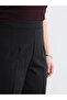 Black Loose Fit Women's Pleated Capri - 6